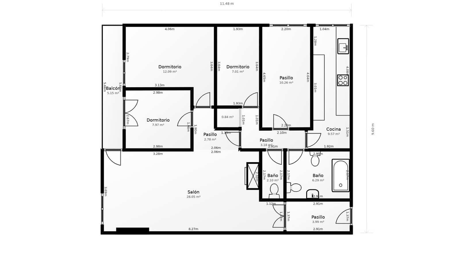 4 slaapkamer Flat te koop in Guadix - € 110.000 (Ref: 9591359)