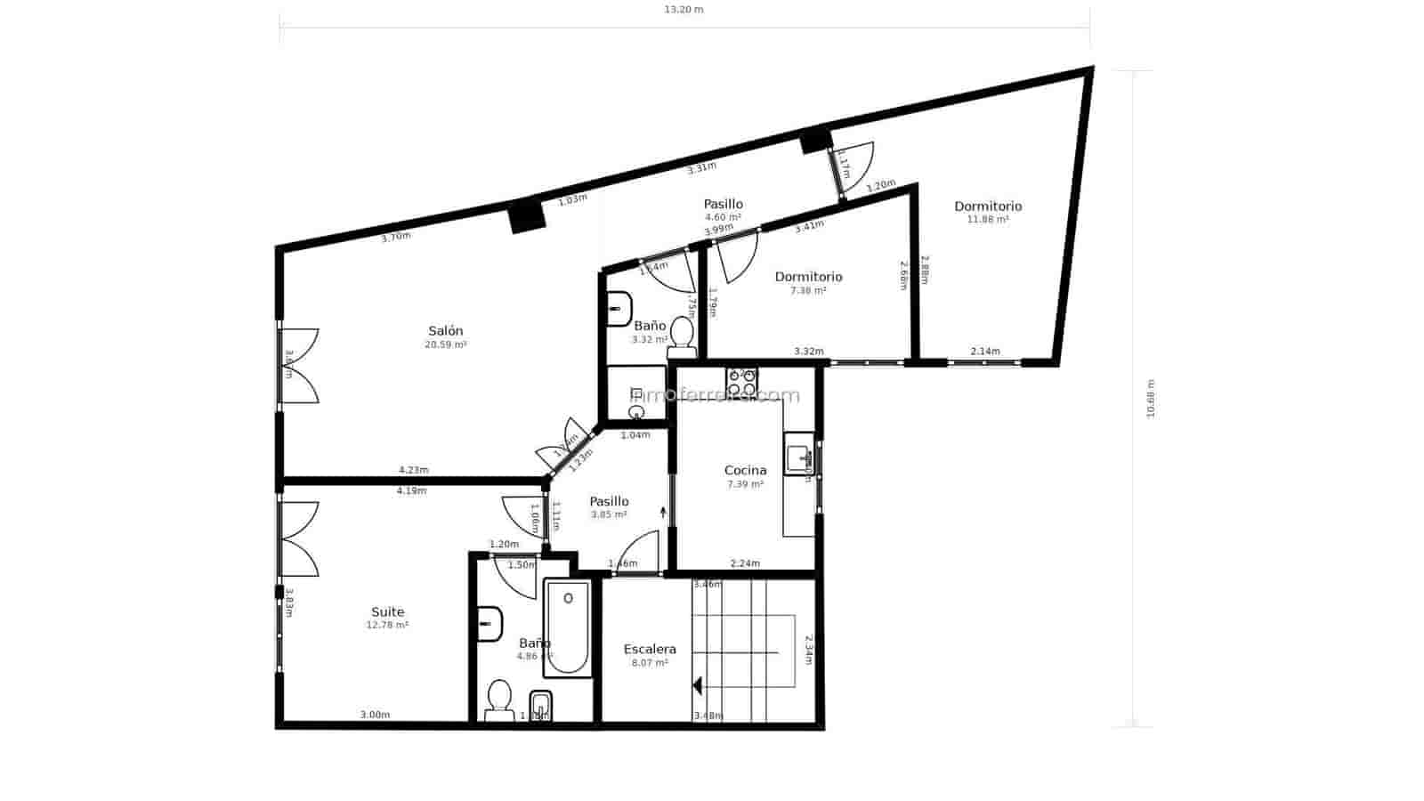 3 Zimmer Wohnung zu verkaufen in Guadix - 110.000 € (Ref: 9630030)