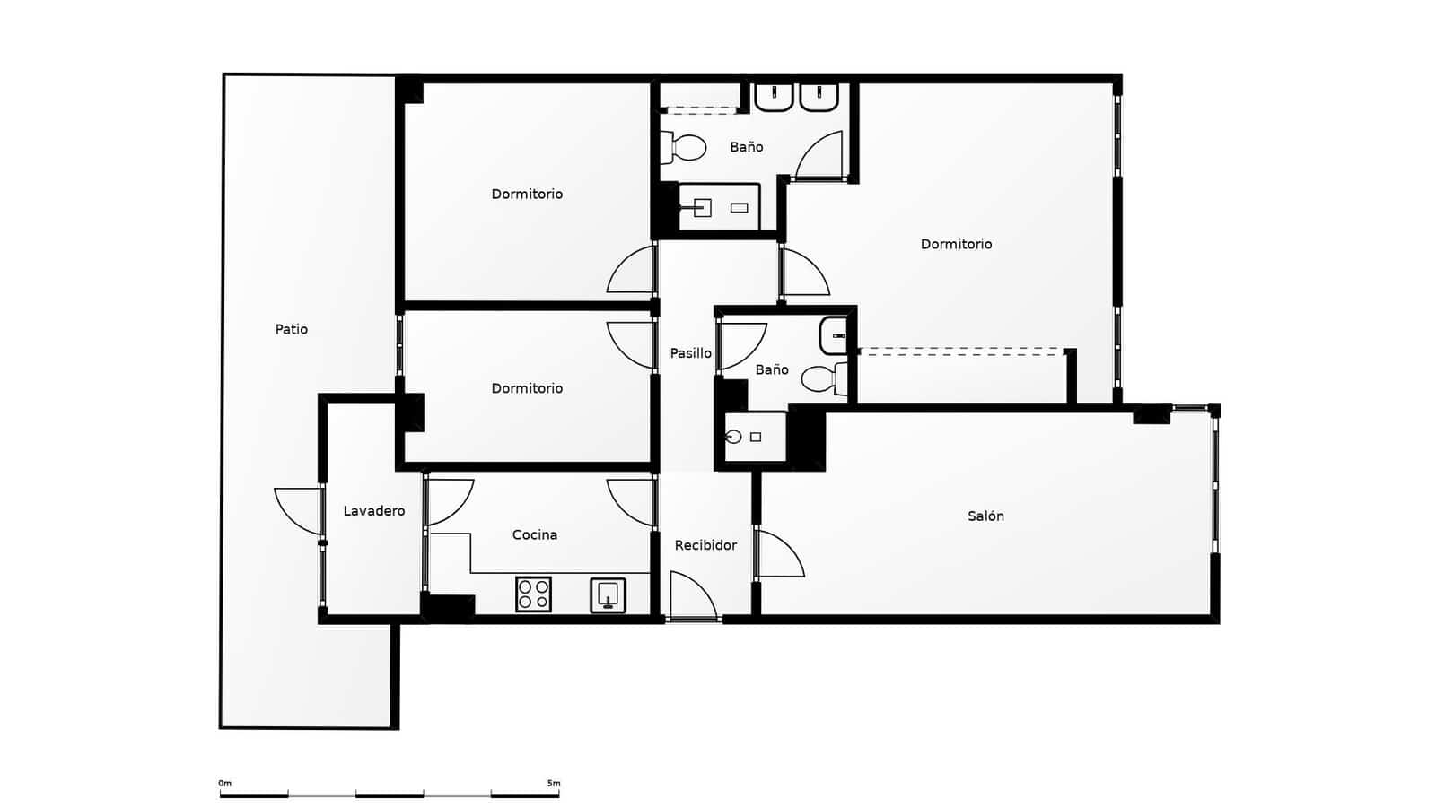 Piso de 3 habitaciones en Guadix en venta - 165.000 € (Ref: 9670731)