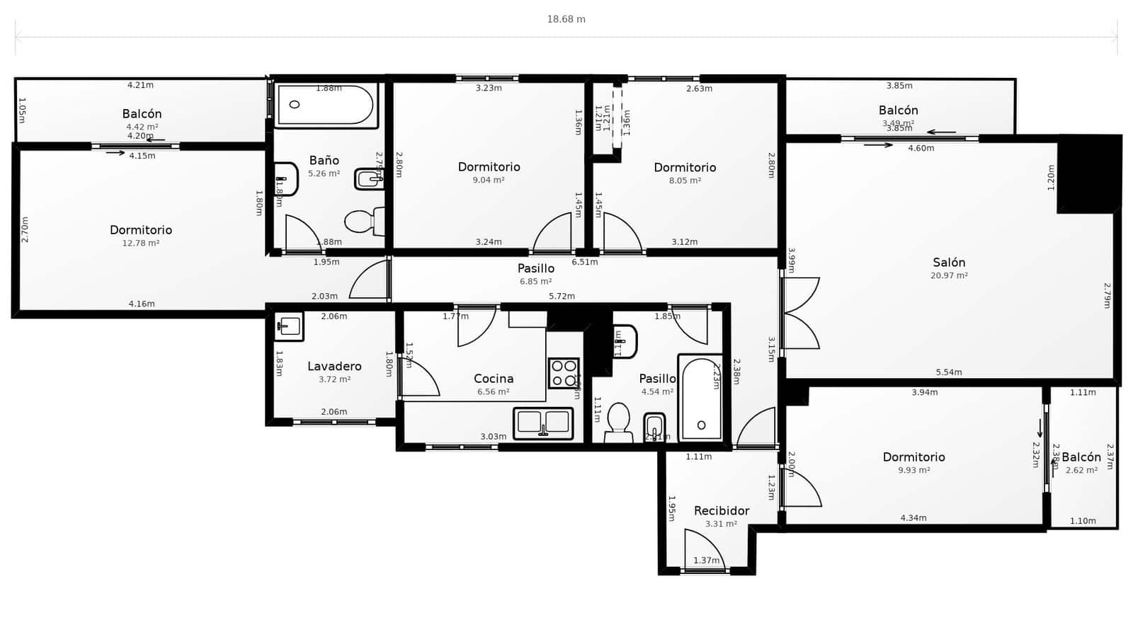 4 bedroom Flat for sale in Guadix - € 115,000 (Ref: 9820549)