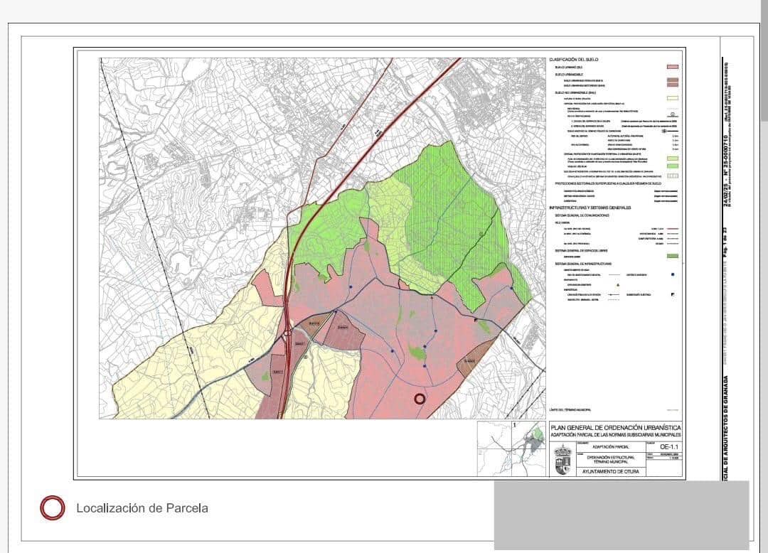 Building Plot for sale in Otura - € 105,000 (Ref: 10014082)