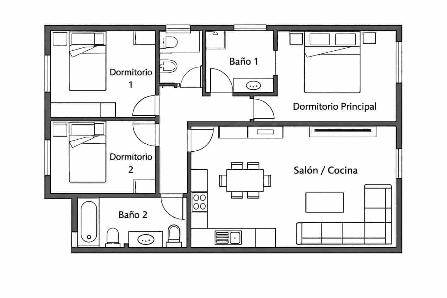 3 Zimmer Wohnung zu verkaufen in Granada Stadt - 329.000 € (Ref: 10049319)