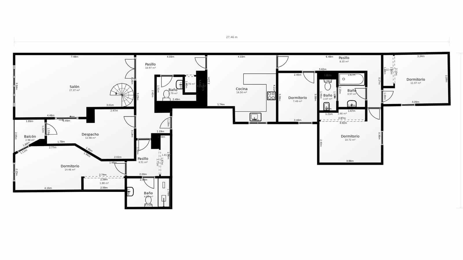 4 sypialnia Penthouse na sprzedaż w Santa Cruz de Tenerife z garażem - 815 000 € (Ref: 9466157)