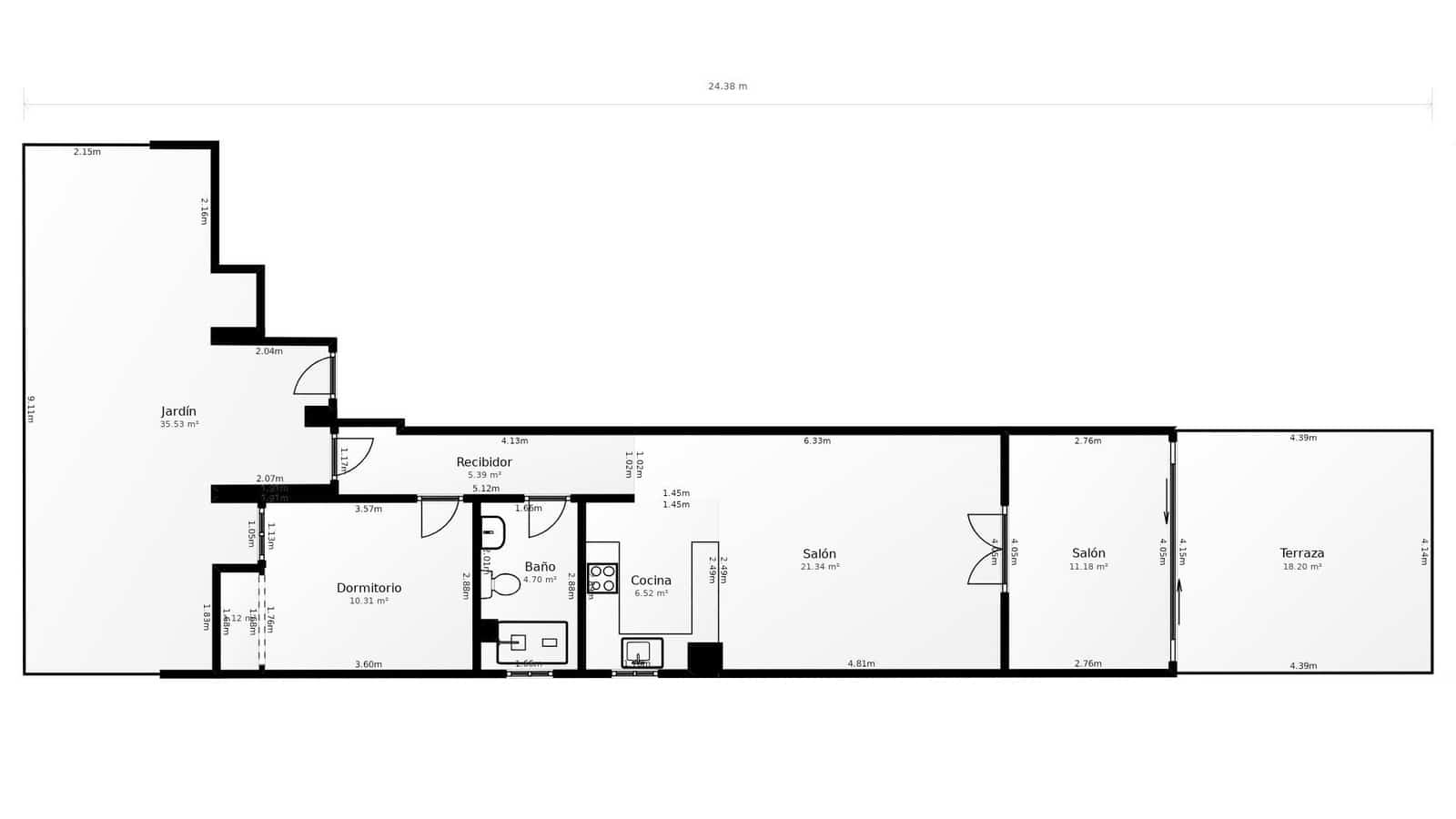 1 camera da letto Appartamento in vendita in Los Cristianos - 300.000 € (Rif: 9466158)
