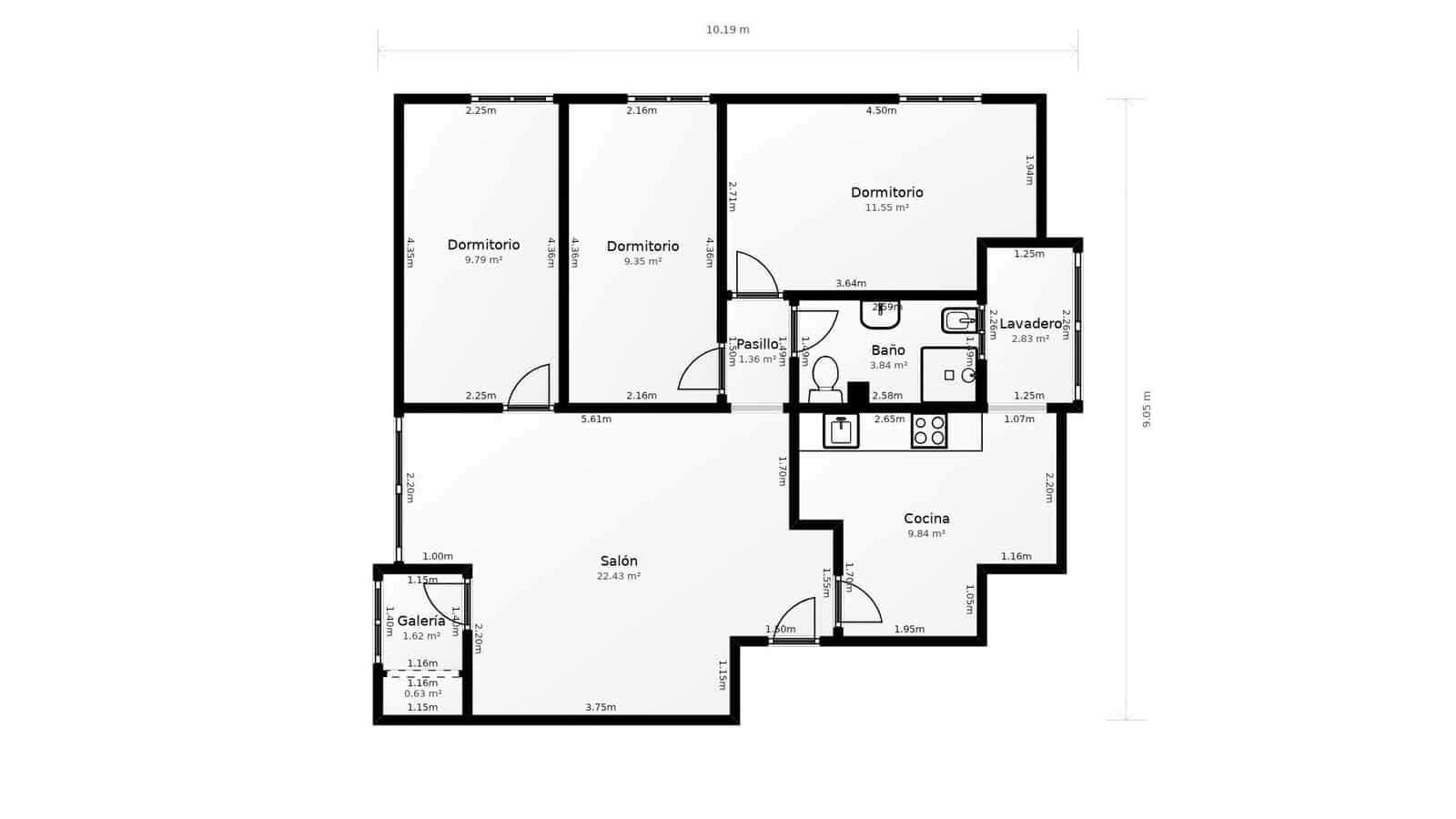 3 bedroom Flat for sale in Santa Cruz de Tenerife - € 150,000 (Ref: 9499025)