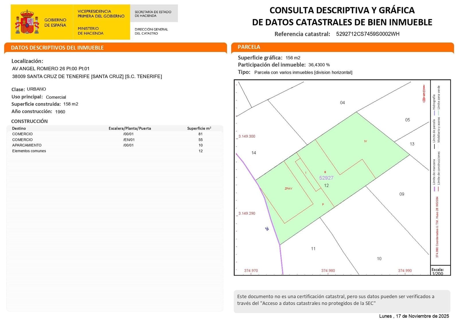 Commercial for sale in Santa Cruz de Tenerife with garage - € 225,000 (Ref: 9865284)