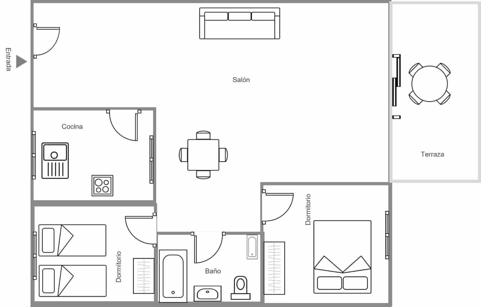 2 sovrum Lägenhet till salu i Oropesa  med pool - 140 000 € (Ref: 9388136)