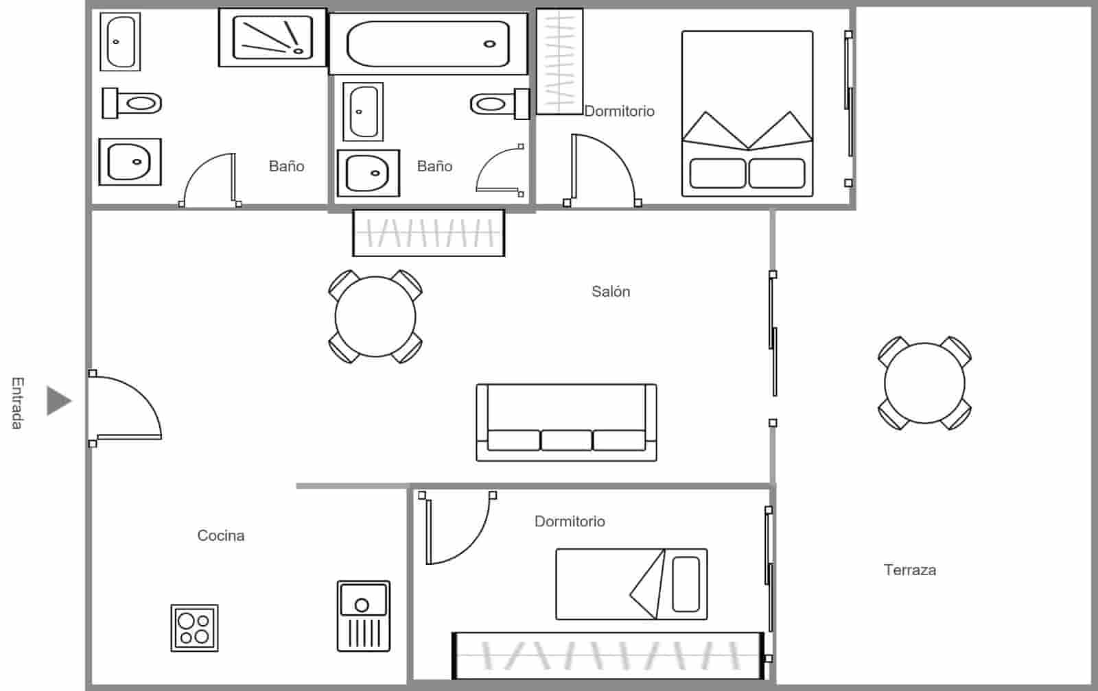 2 makuuhuone Huoneisto myytävänä paikassa Oropesa  mukana uima-altaan - 140 000 € (Ref: 9388143)