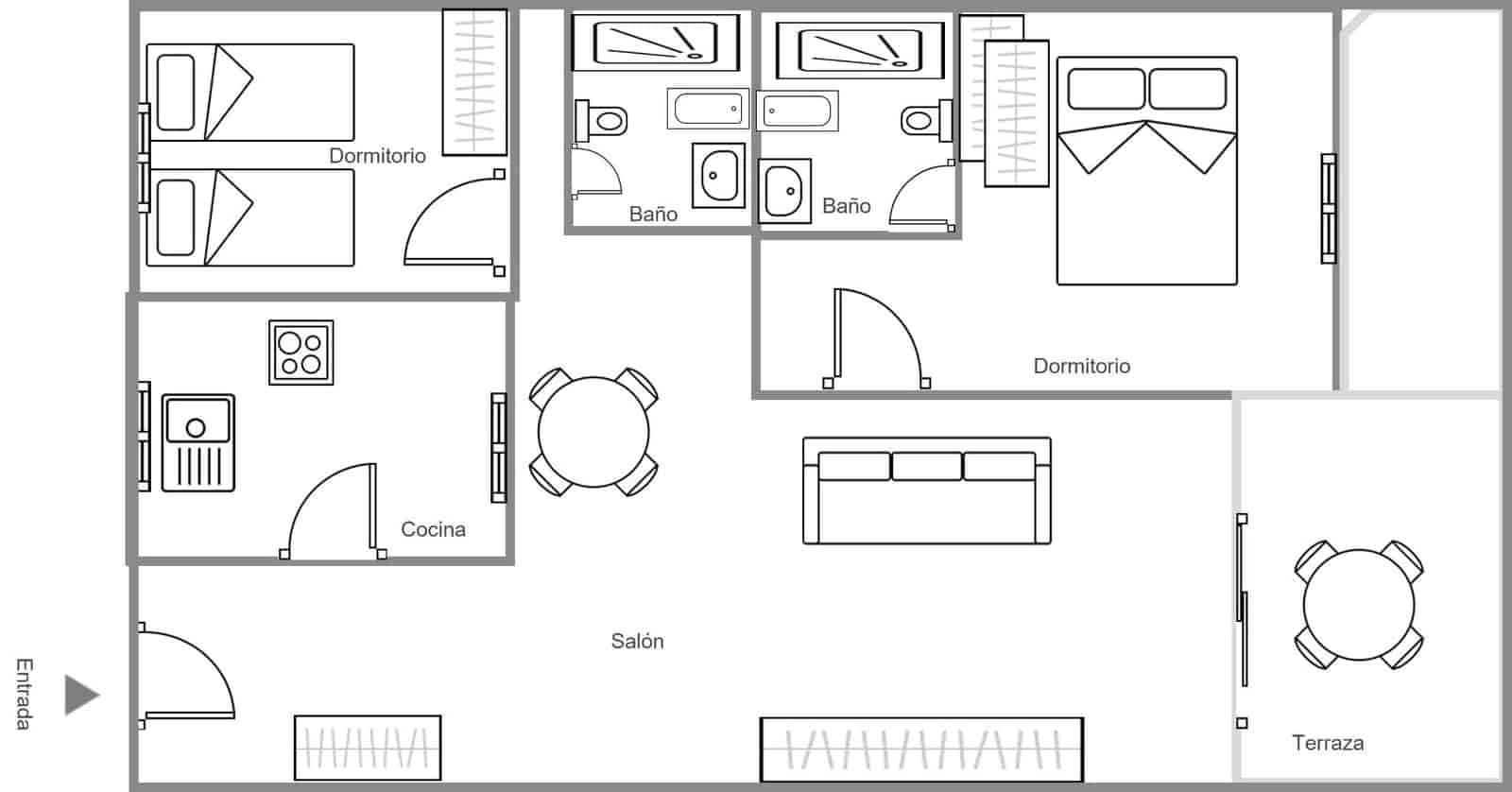 2 makuuhuone Huoneisto myytävänä paikassa Oropesa  mukana uima-altaan 
autotalli - 238 500 € (Ref: 9388161)