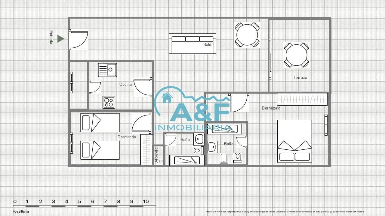 2 Zimmer Apartment zu vermieten in Oropesa  mit Pool Garage - 625 € (Ref: 9456411)