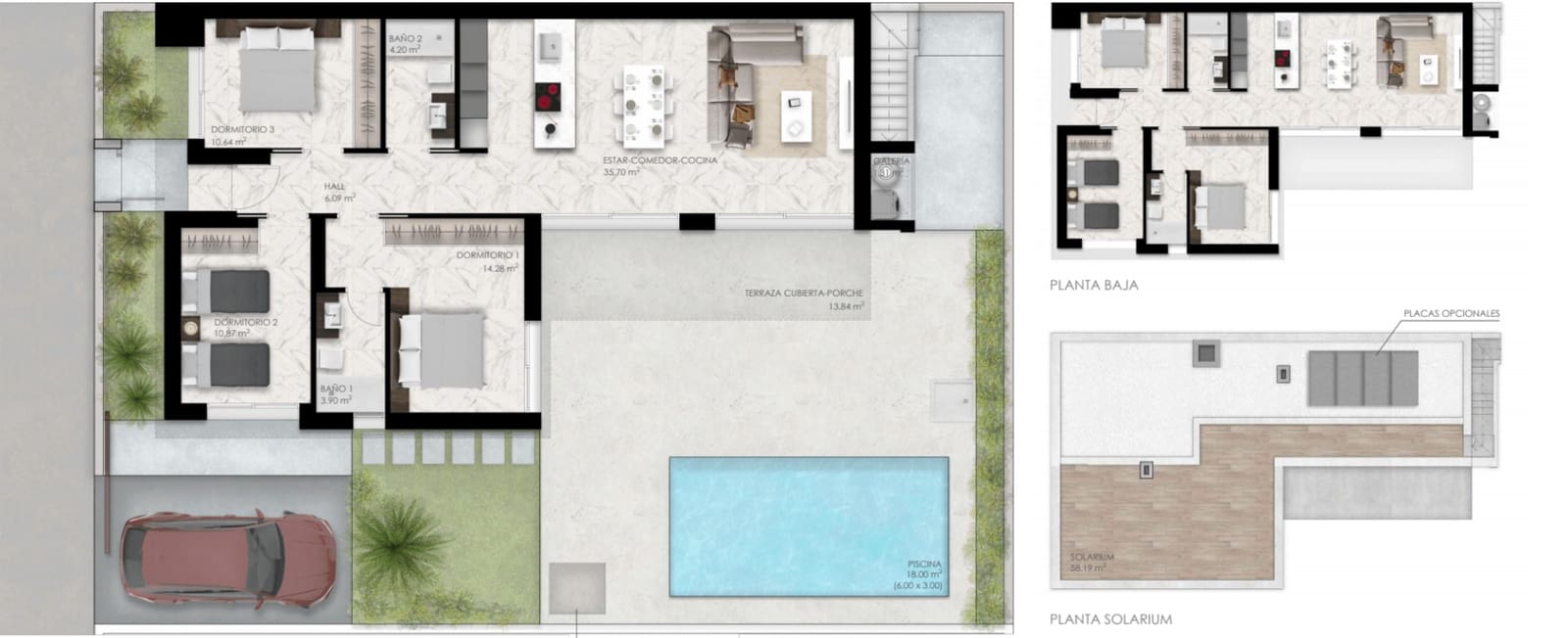 3 soveværelse Villa til salg i Ciudad Quesada med swimmingpool garage - € 496.000 (Ref: 9471880)