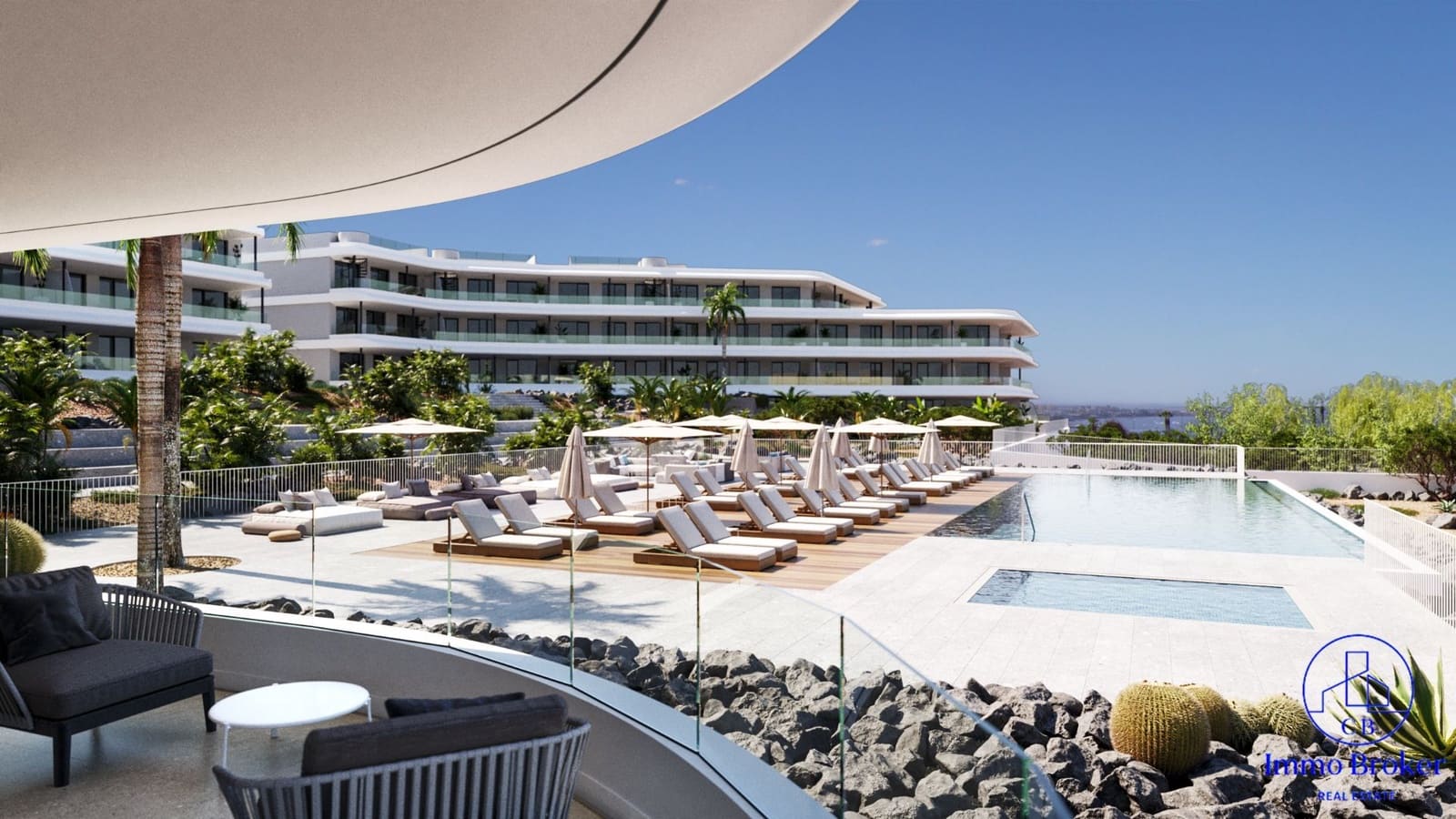 Piso de 2 habitaciones en Costa Adeje en venta con piscina garaje - 590.000 € (Ref: 9932827)