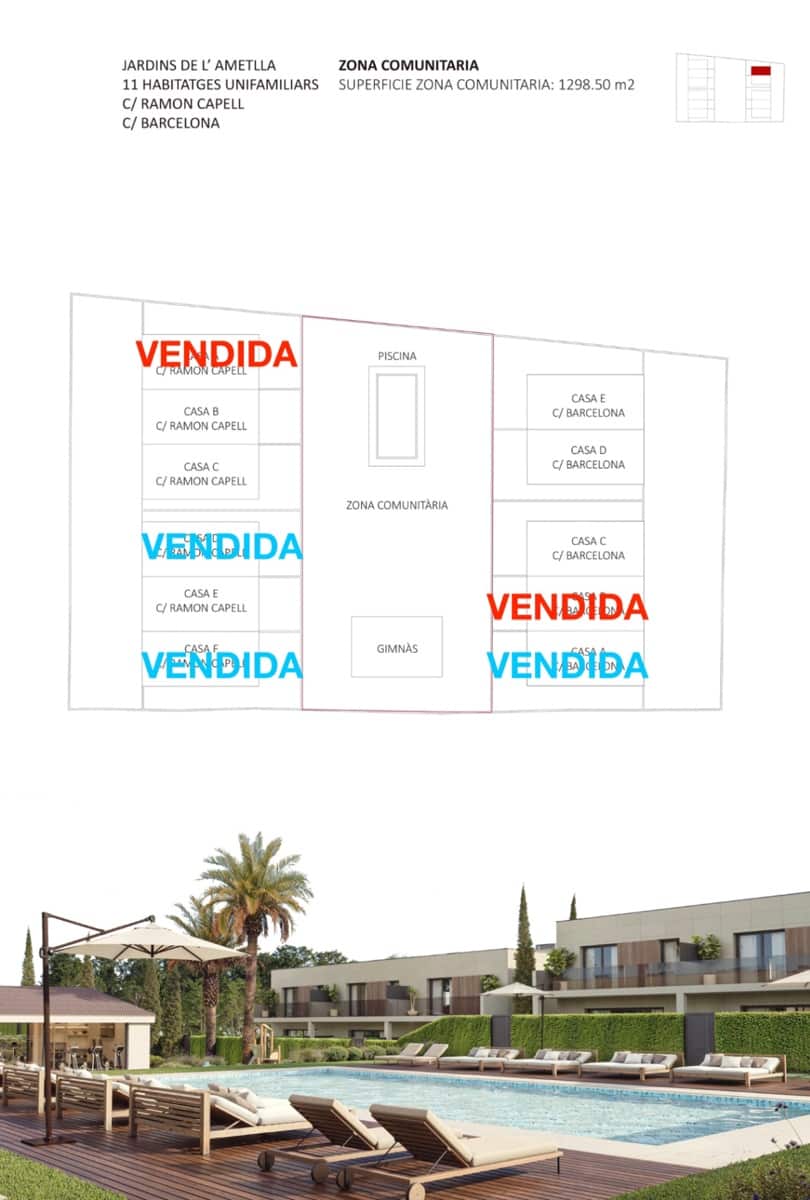 5 sypialnia Dom szeregowy na sprzedaż w L'Ametlla del Valles z basenem garażem - 540 000 € (Ref: 9343963)