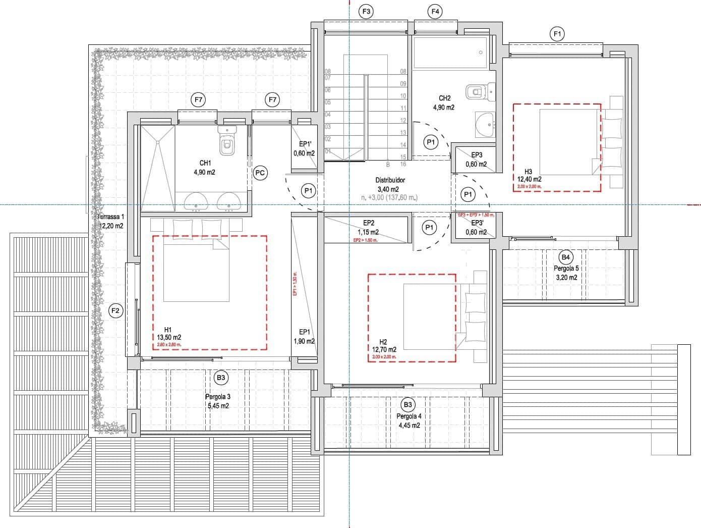 3 makuuhuone Huvila myytävänä paikassa Lloret de Mar mukana uima-altaan 
autotalli - 980 000 € (Ref: 9343713)
