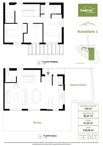 3 quarto Moradia para venda em Cabezón de la Sal com garagem - 410 000 € (Ref: 9170490)