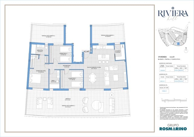 3 soveværelse Penthouse til salg i Riviera del Sol, Mijas med swimmingpool garage - € 660.000 (Ref: 9194966)