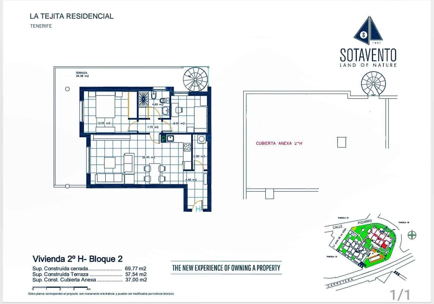 2 soveværelse Lejlighed til salg i Granadilla de Abona med swimmingpool garage - € 550.000 (Ref: 9190524)
