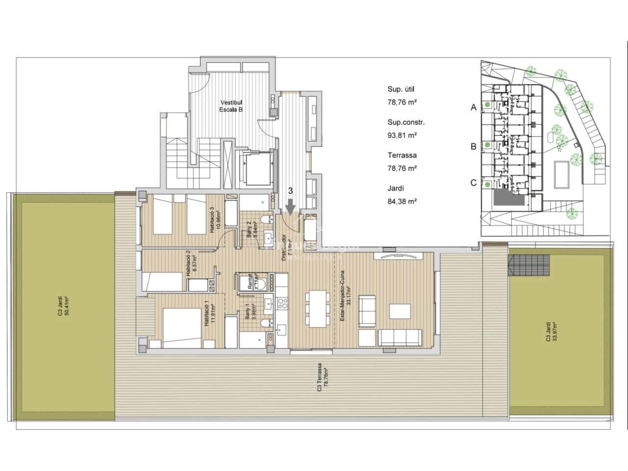 3 bedroom Apartment for sale in Pals with pool garage - € 360,000 (Ref: 10034764)