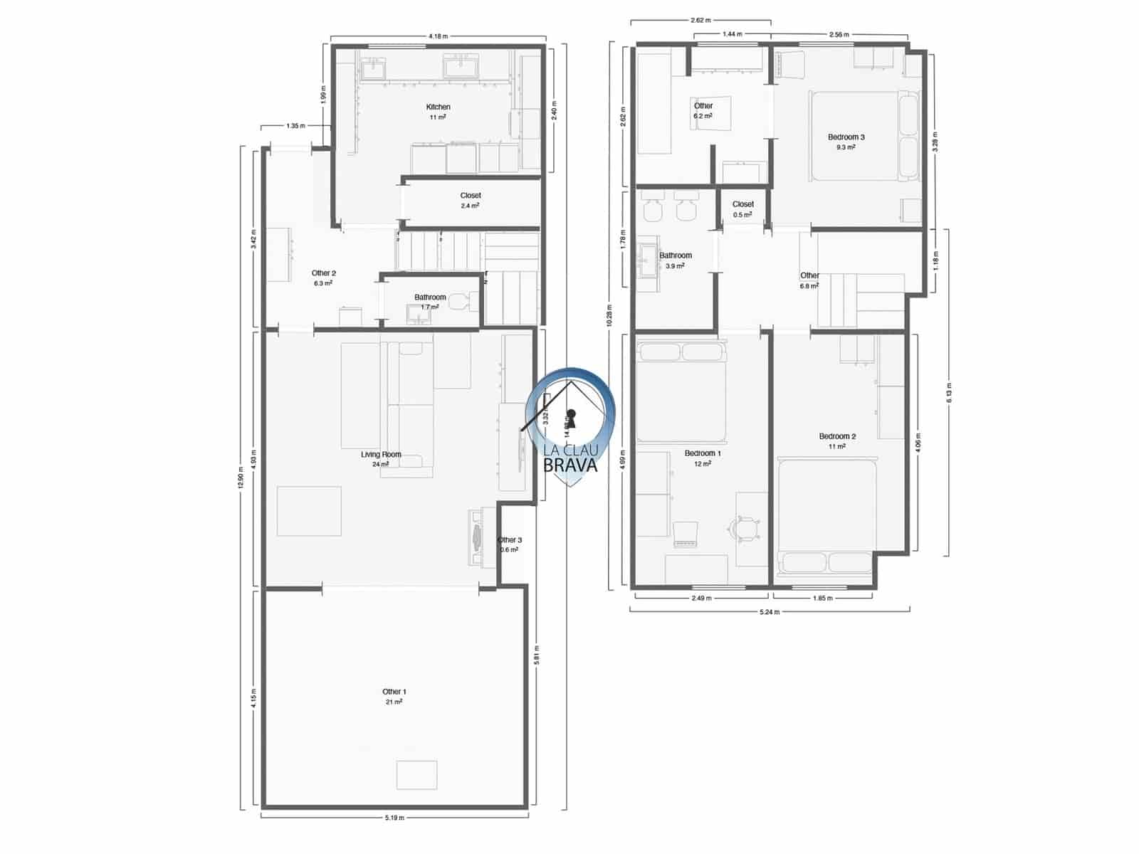 4 sovrum Hus till salu i Sant Feliu de Guixols med garage - 345 000 € (Ref: 9534124)