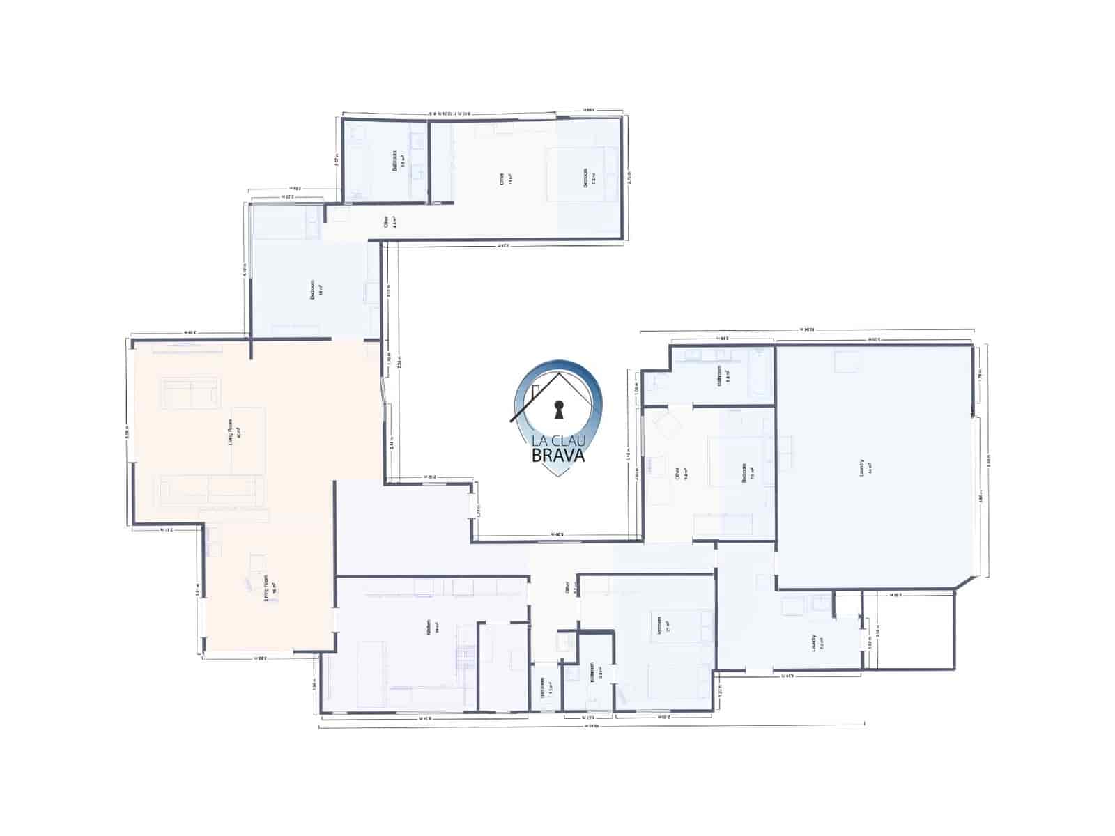 5 chambre Finca/Maison de Campagne à vendre à Santa Cristina d'Aro avec piscine garage - 1 000 000 € (Ref: 9534132)