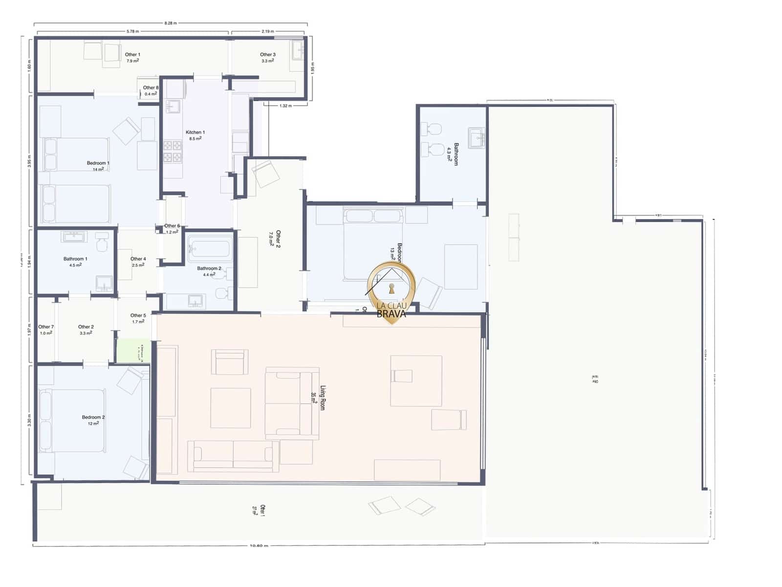 3 soveværelse Penthouse til salg i Calonge i Sant Antoni med swimmingpool garage - € 2.100.000 (Ref: 9575020)
