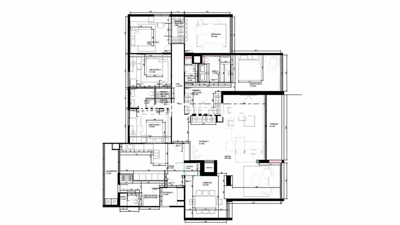 6 makuuhuone Asunto myytävänä paikassa Barcelona kaupunki - 2 800 000 € (Ref: 9562531)