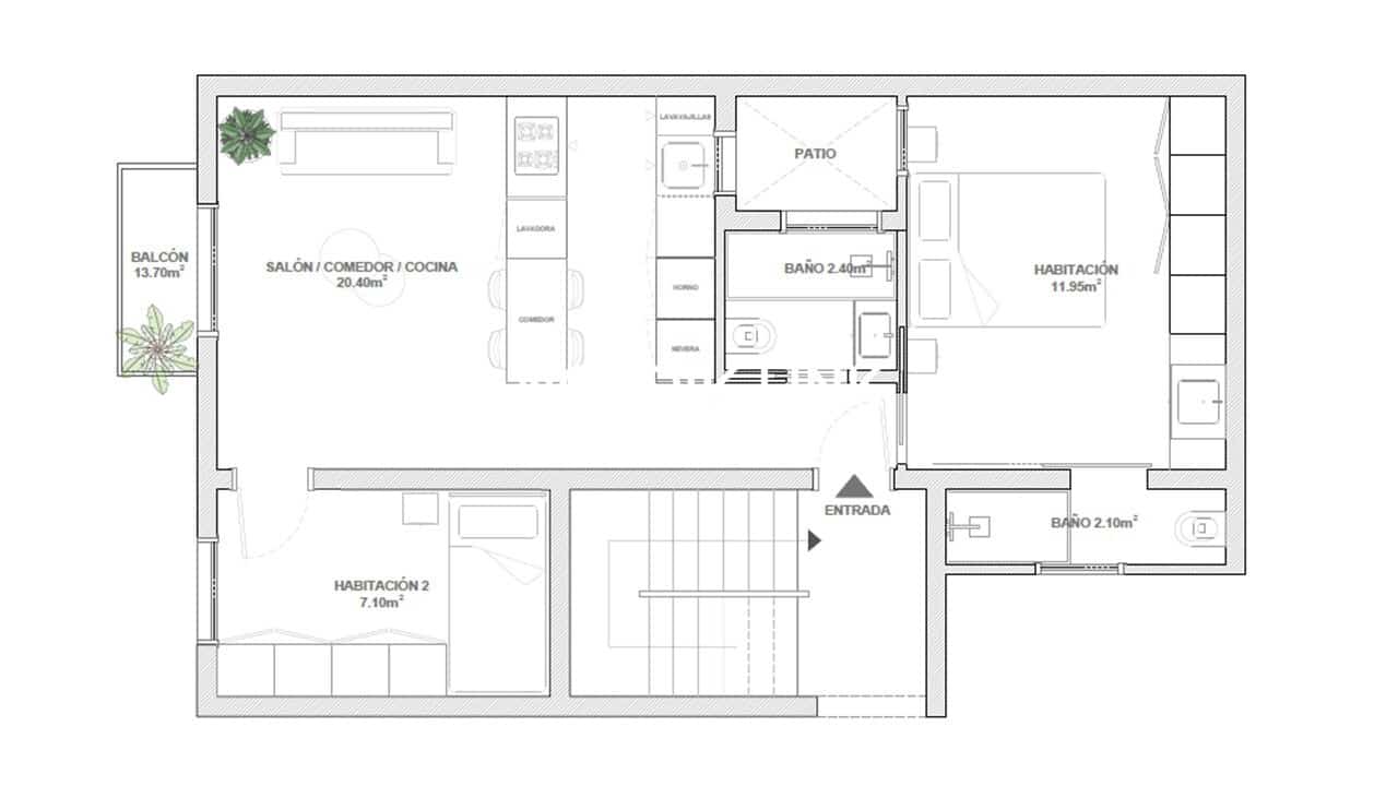 2 camera da letto Appartamento in vendita in Barcelona citta - 320.000 € (Rif: 9739102)