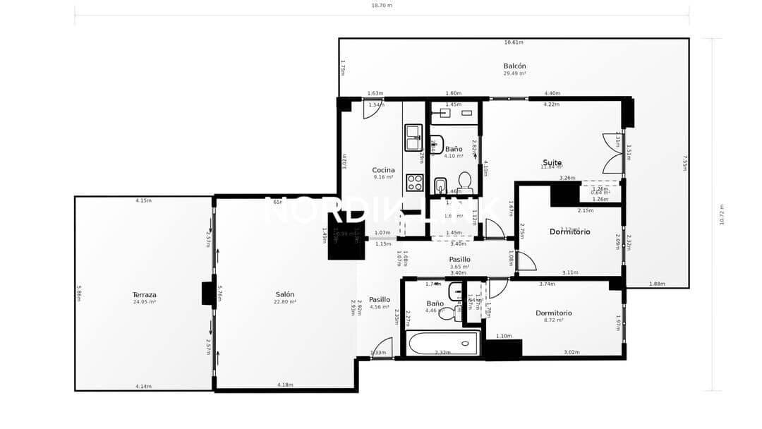 3 bedroom Penthouse for sale in Barcelona city with garage - € 850,000 (Ref: 9928495)