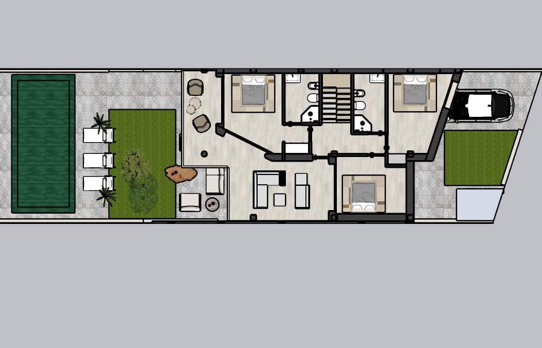 3 Zimmer Villa zu verkaufen in Villaverde mit Pool Garage - 460.000 € (Ref: 9626449)