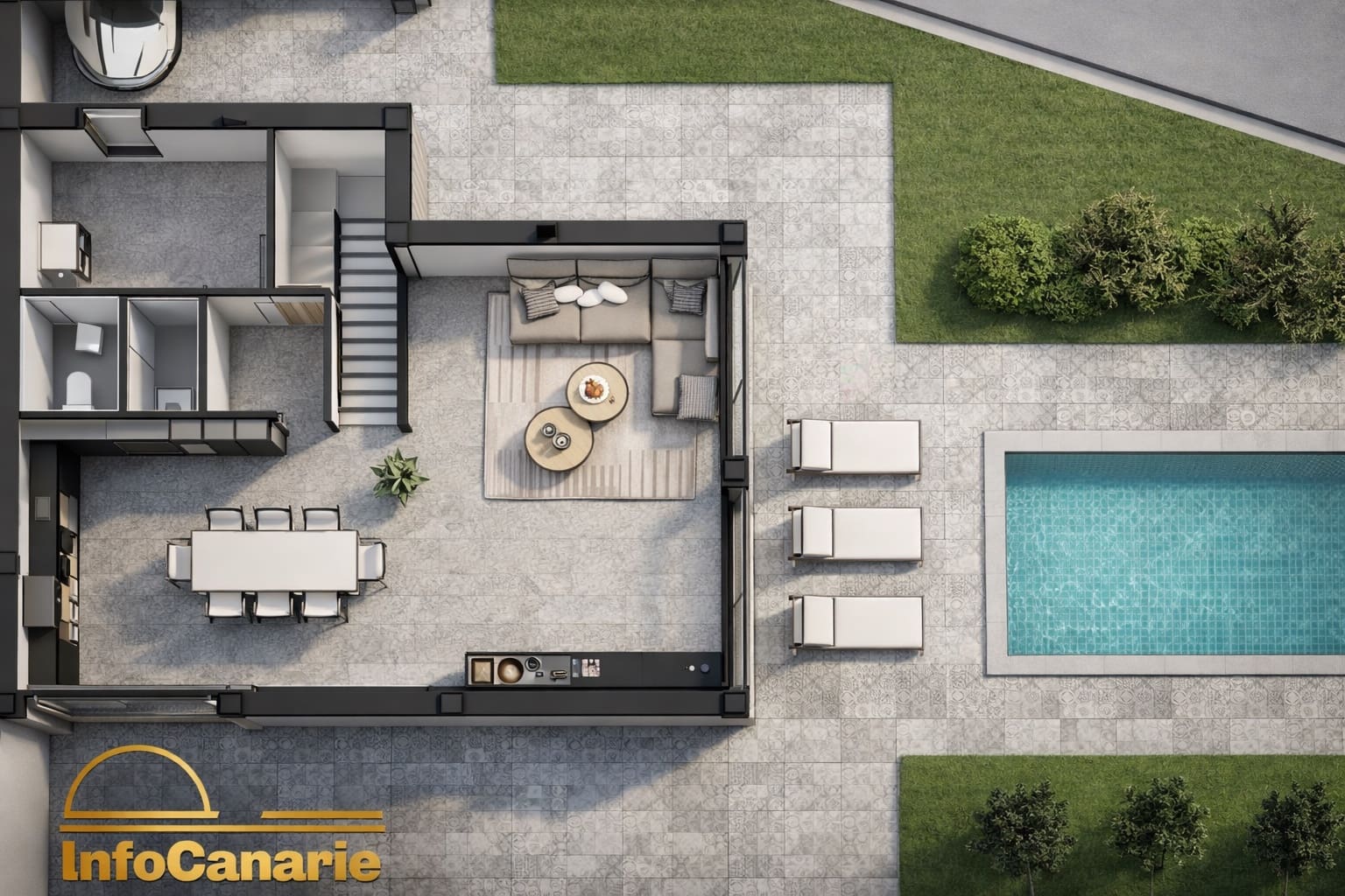 4 Zimmer Villa zu verkaufen in Villaverde mit Pool Garage - 785.000 € (Ref: 9626893)