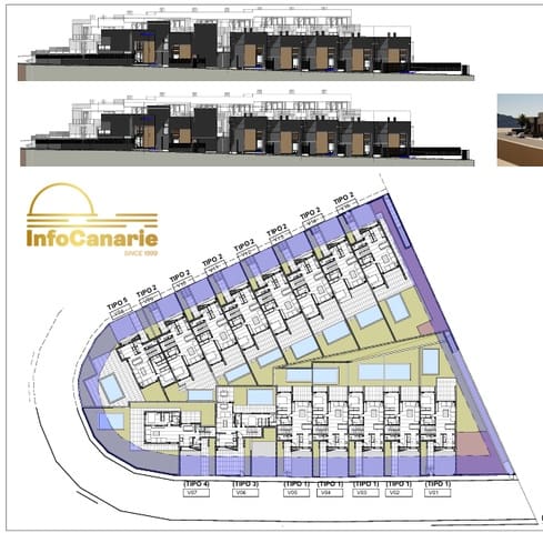 3 slaapkamer Rijtjeshuis te koop in Caleta de Fuste, Antigua met zwembad garage - € 339.000 (Ref: 9635042)
