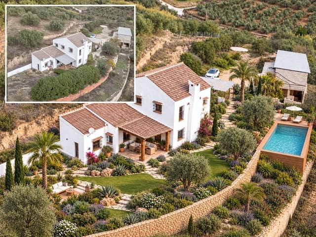 3 bedroom Finca/Country House for sale in Riogordo with garage - € 360,000 (Ref: 10048860)