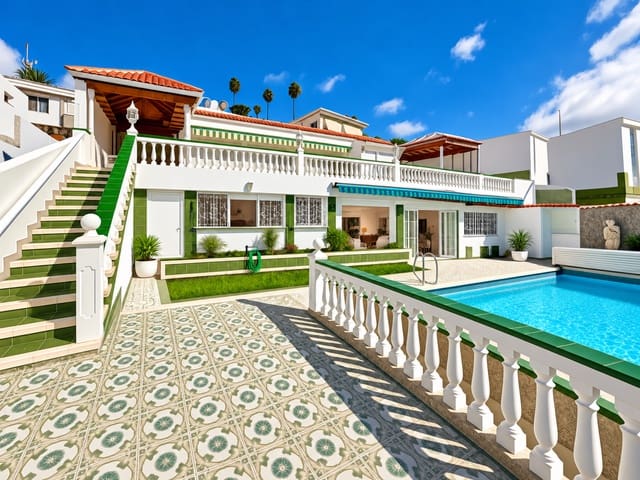 3 sypialnia Bungalow na sprzedaż w Los Realejos z basenem garażem - 750 000 € (Ref: 9494857)