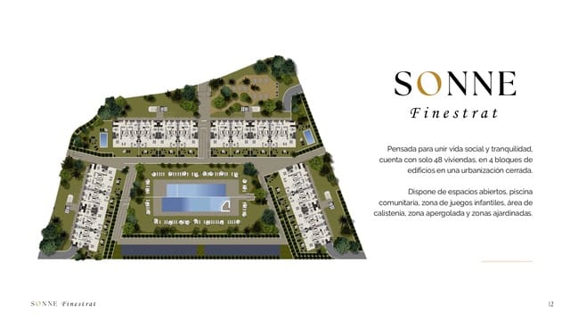 2 makuuhuone Huoneisto myytävänä paikassa Balcón de Finestrat - Terra Marina, Finestrat mukana uima-altaan - 375 000 € (Ref: 9588065)