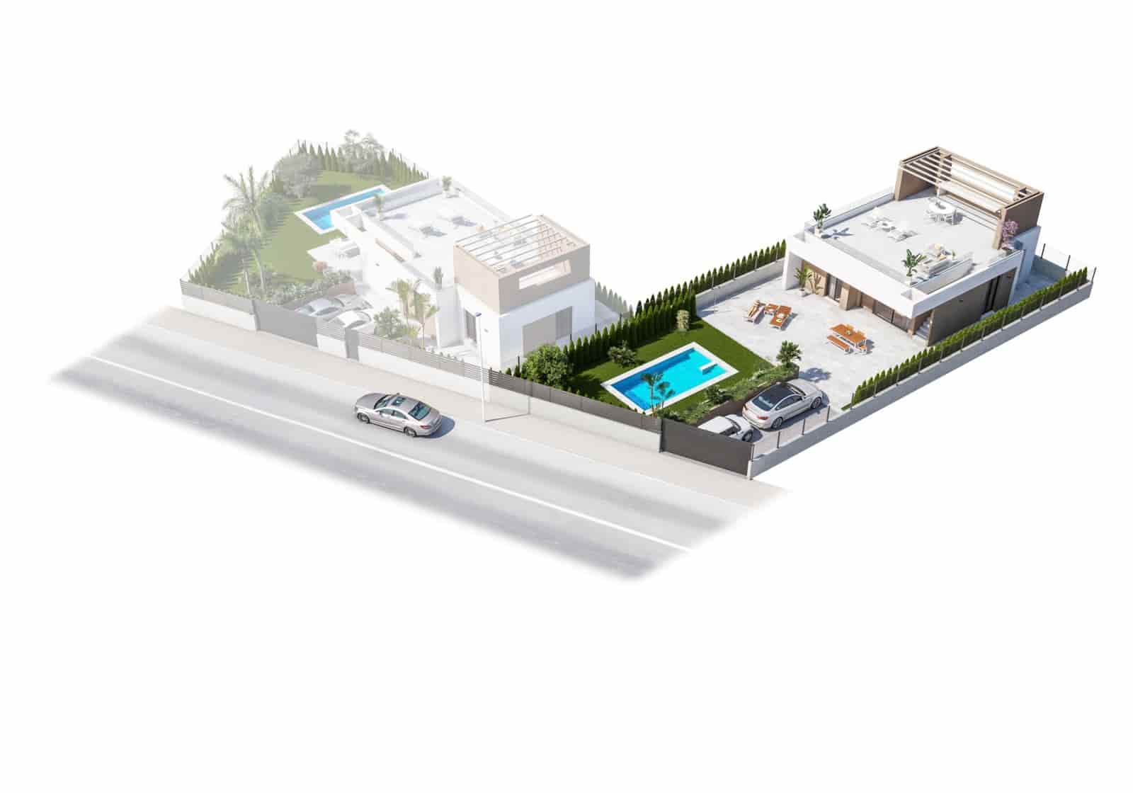 3 soverom Kjedet enebolig til salgs i Vera med svømmebasseng garasje - € 445 000 (Ref: 9999133)