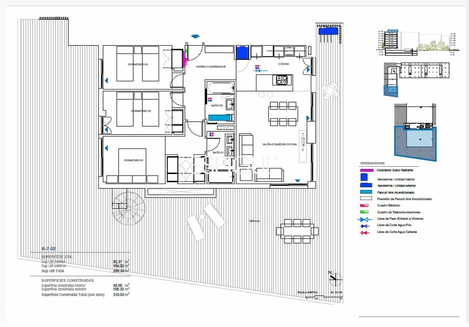 3 bedroom Penthouse for sale in Montgat with pool garage - € 980,000 (Ref: 10016040)