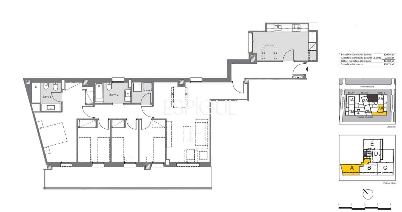 4 bedroom Flat for sale in Badalona with pool garage - € 627,000 (Ref: 10016063)