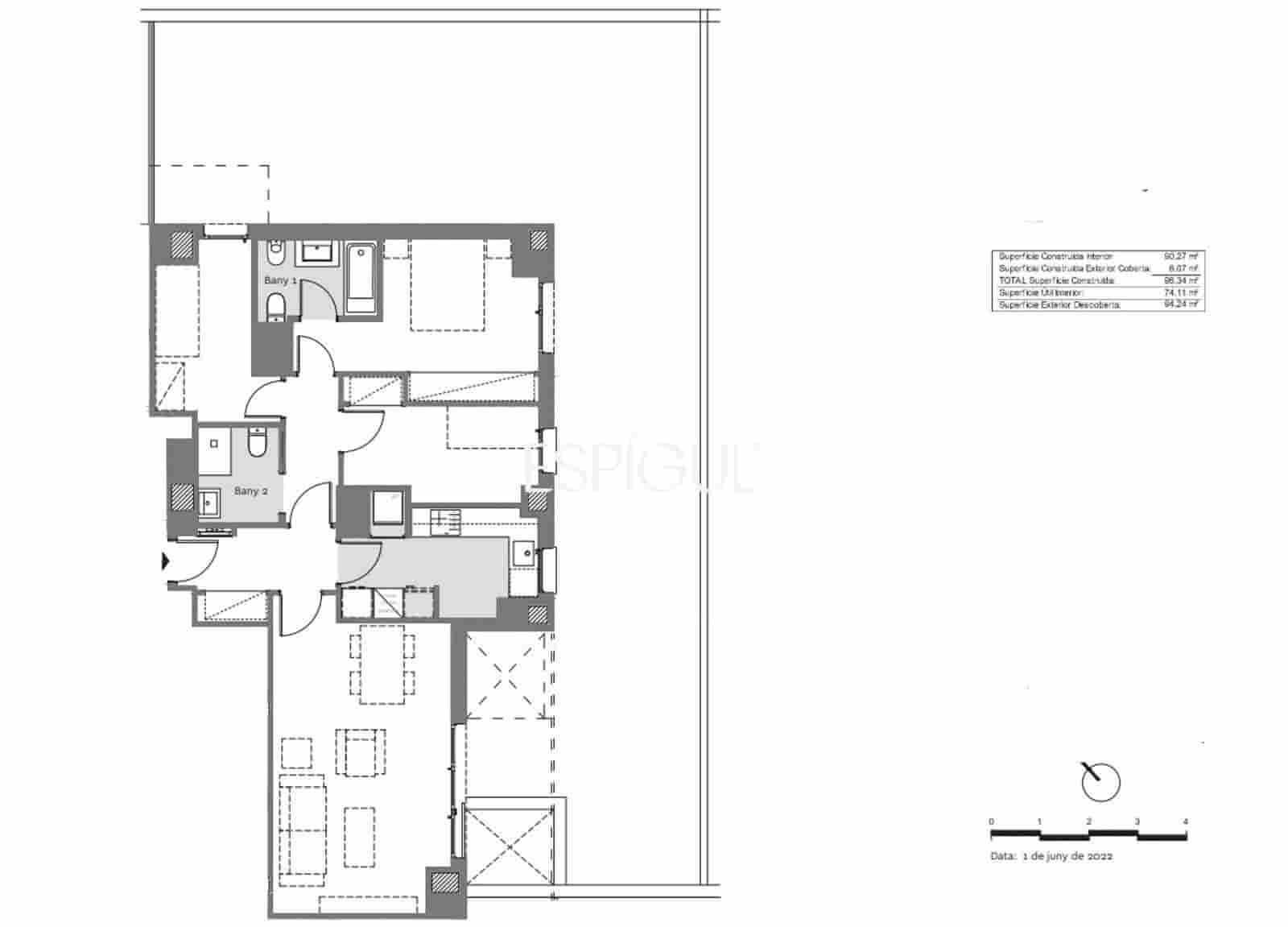 3 Zimmer Wohnung zu verkaufen in Badalona mit Pool Garage - 547.500 € (Ref: 10016066)