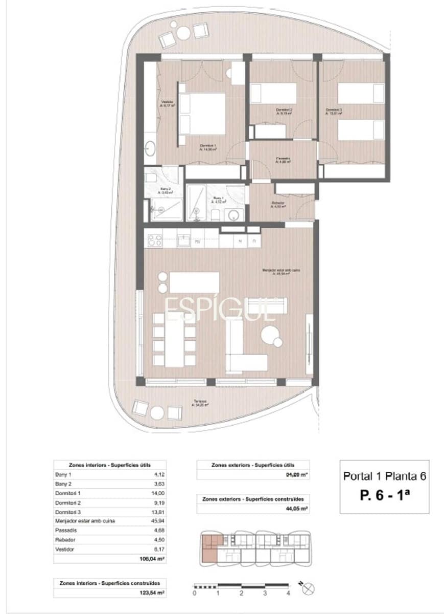 3 bedroom Penthouse for sale in Mataro with pool - € 937,238 (Ref: 10016072)