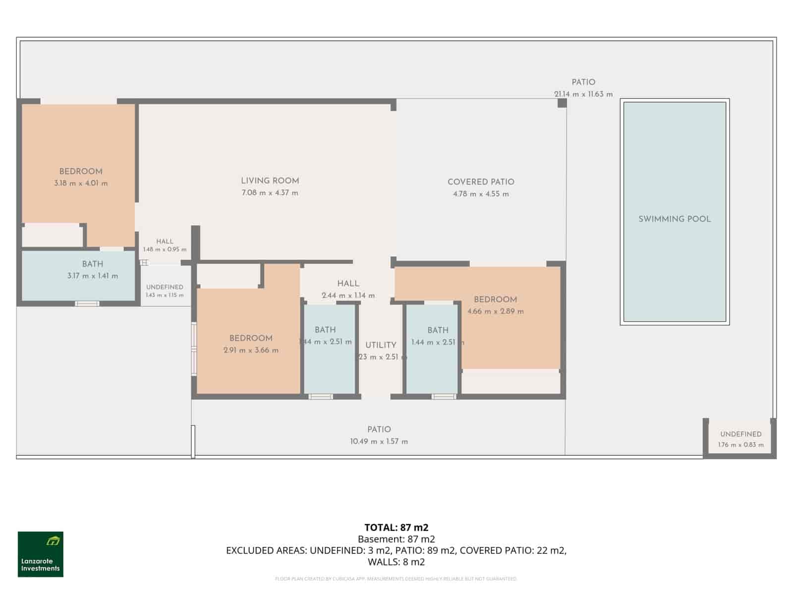 3 soveværelse Villa til salg i Playa Blanca med swimmingpool garage - € 499.000 (Ref: 10148799)