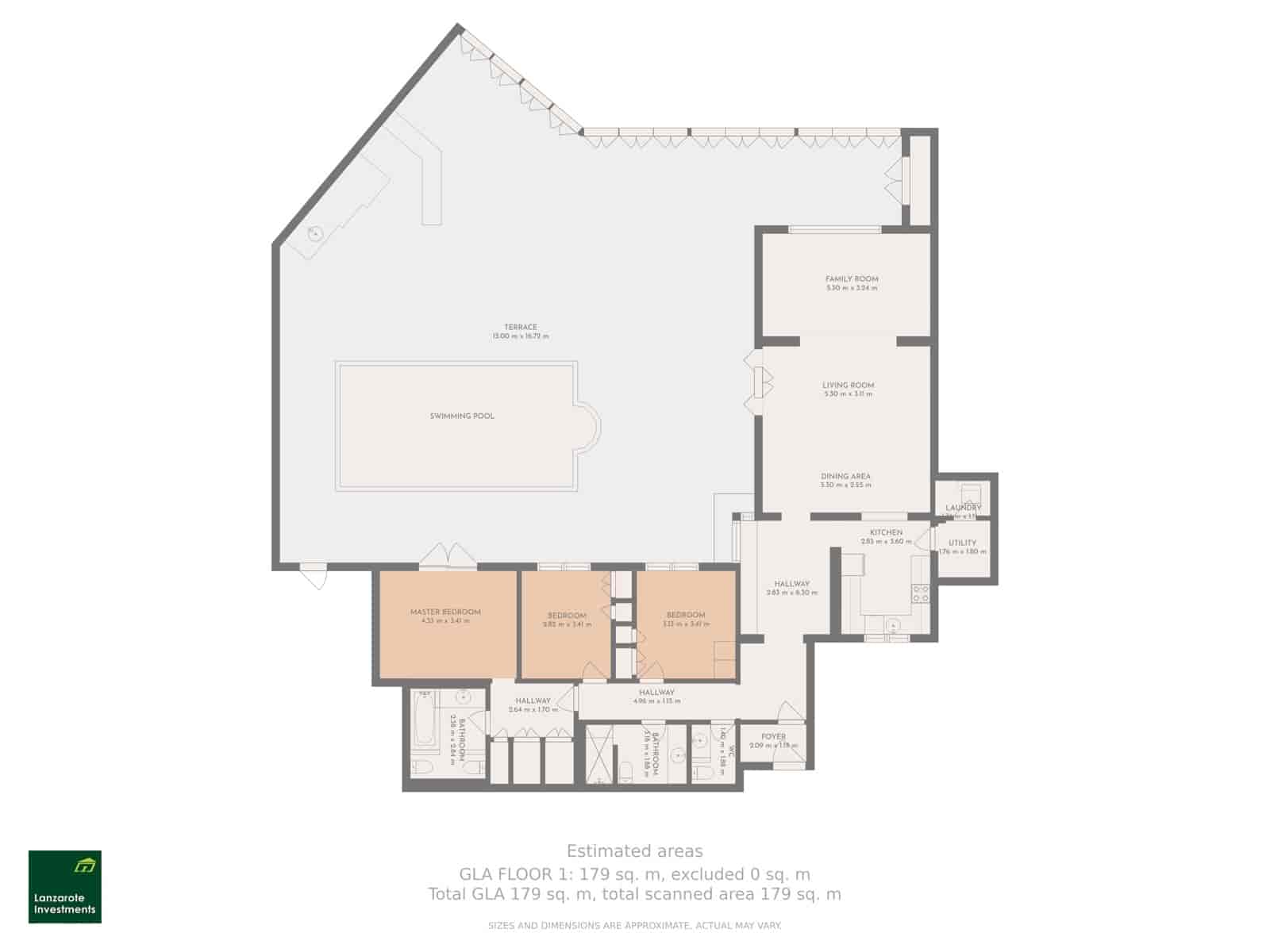 Chalet de 3 habitaciones en Playa Blanca en venta con piscina - 695.000 € (Ref: 9262549)