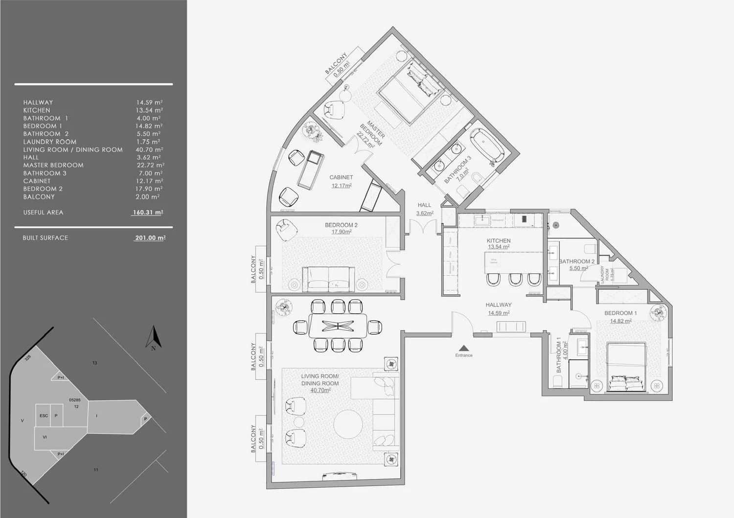 4 makuuhuone Asunto myytävänä paikassa Barcelona kaupunki - 2 450 000 € (Ref: 9387577)