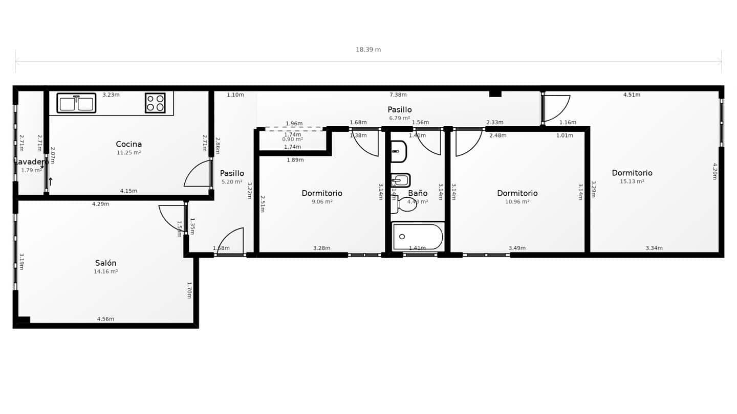3 bedroom Flat for sale in Gijon - € 165,000 (Ref: 9500163)