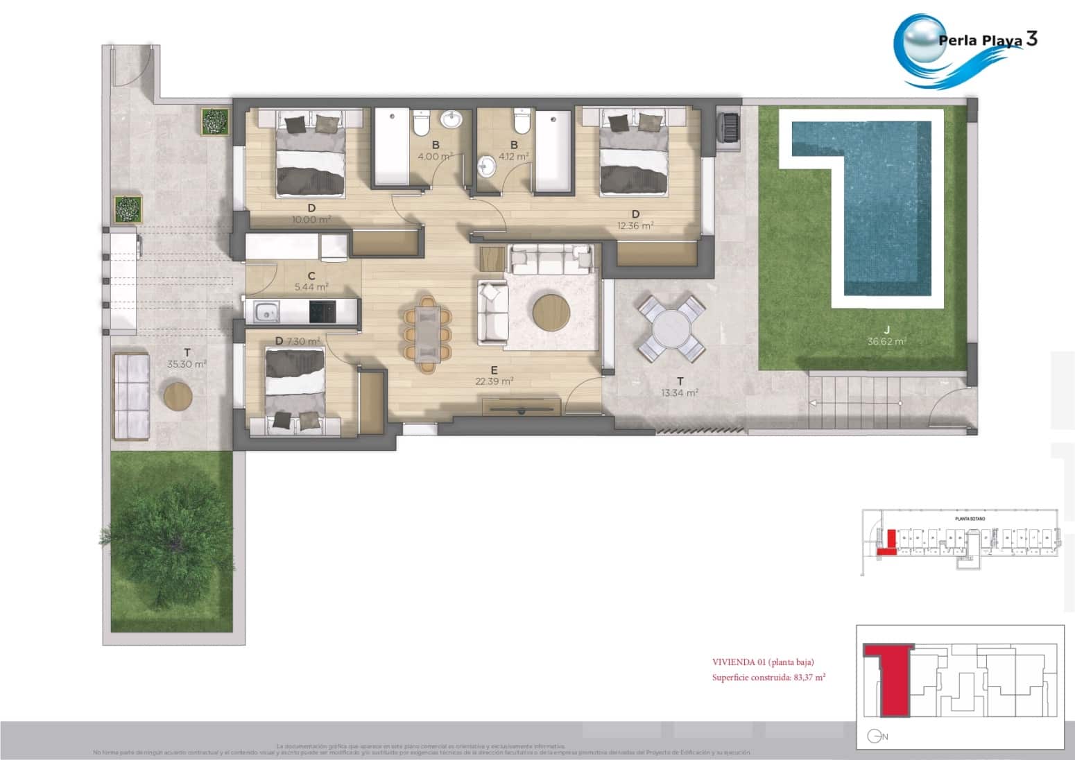 3 makuuhuone Huvila myytävänä paikassa Alamillo mukana uima-altaan 
autotalli - 342 312 € (Ref: 9417780)