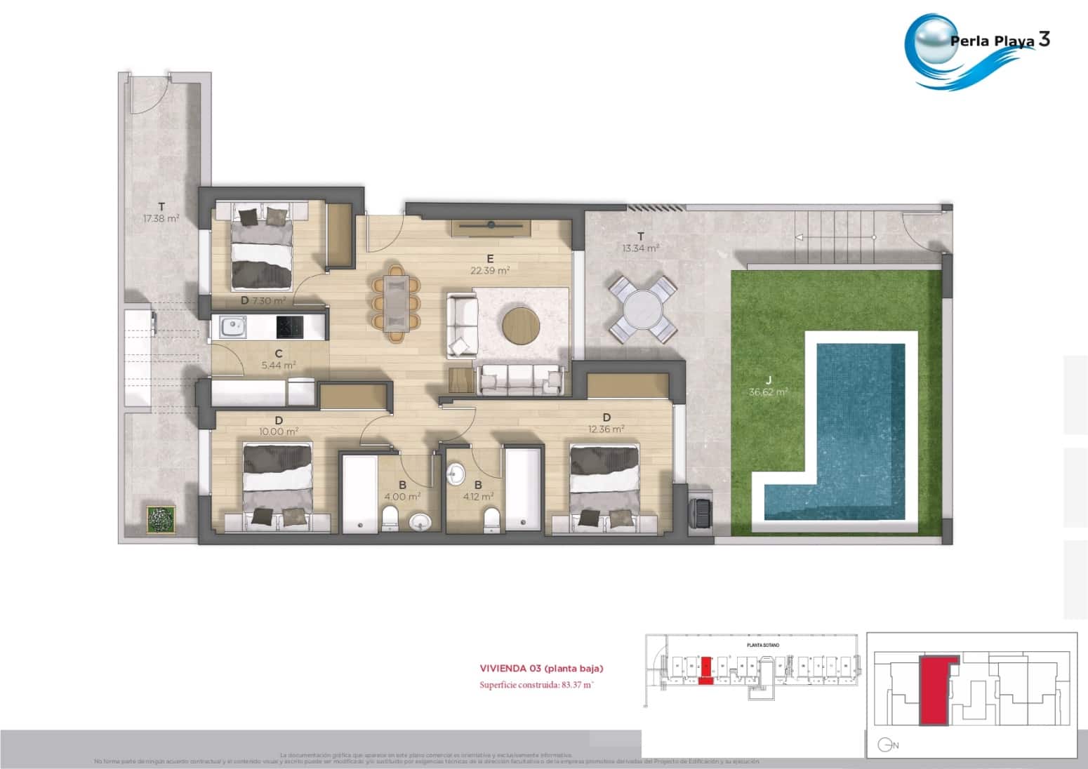 3 makuuhuone Huvila myytävänä paikassa Alamillo mukana uima-altaan 
autotalli - 342 312 € (Ref: 9417780)