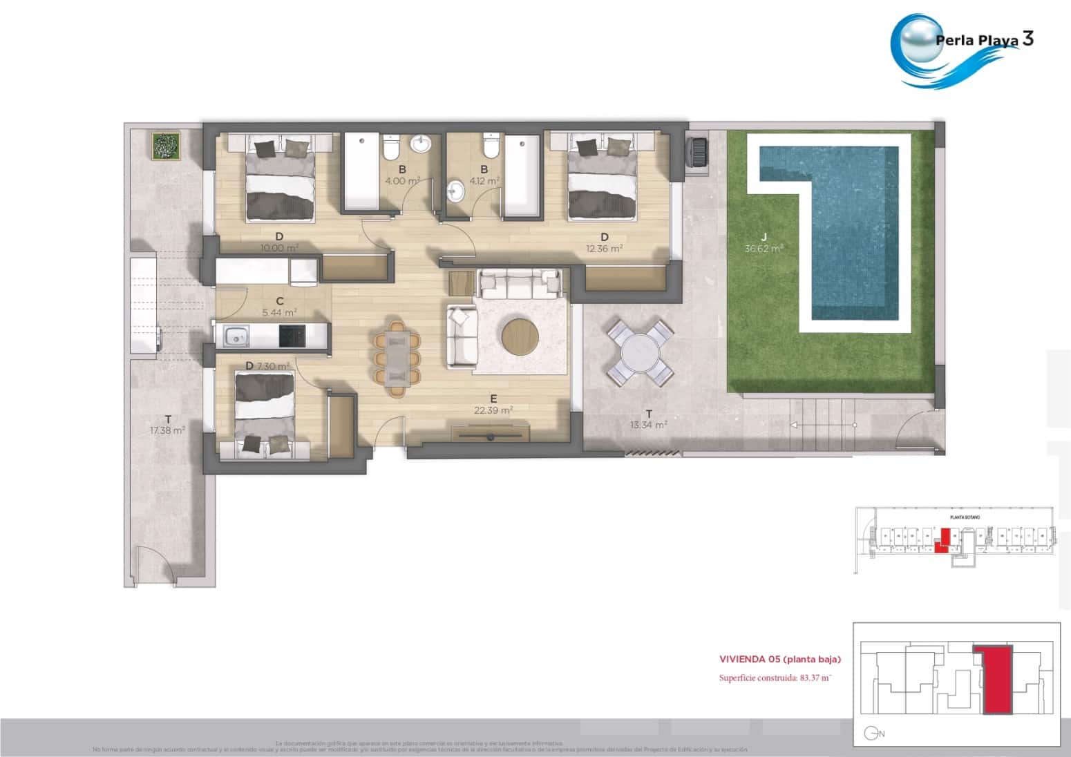 3 makuuhuone Huvila myytävänä paikassa Alamillo mukana uima-altaan 
autotalli - 342 312 € (Ref: 9417780)