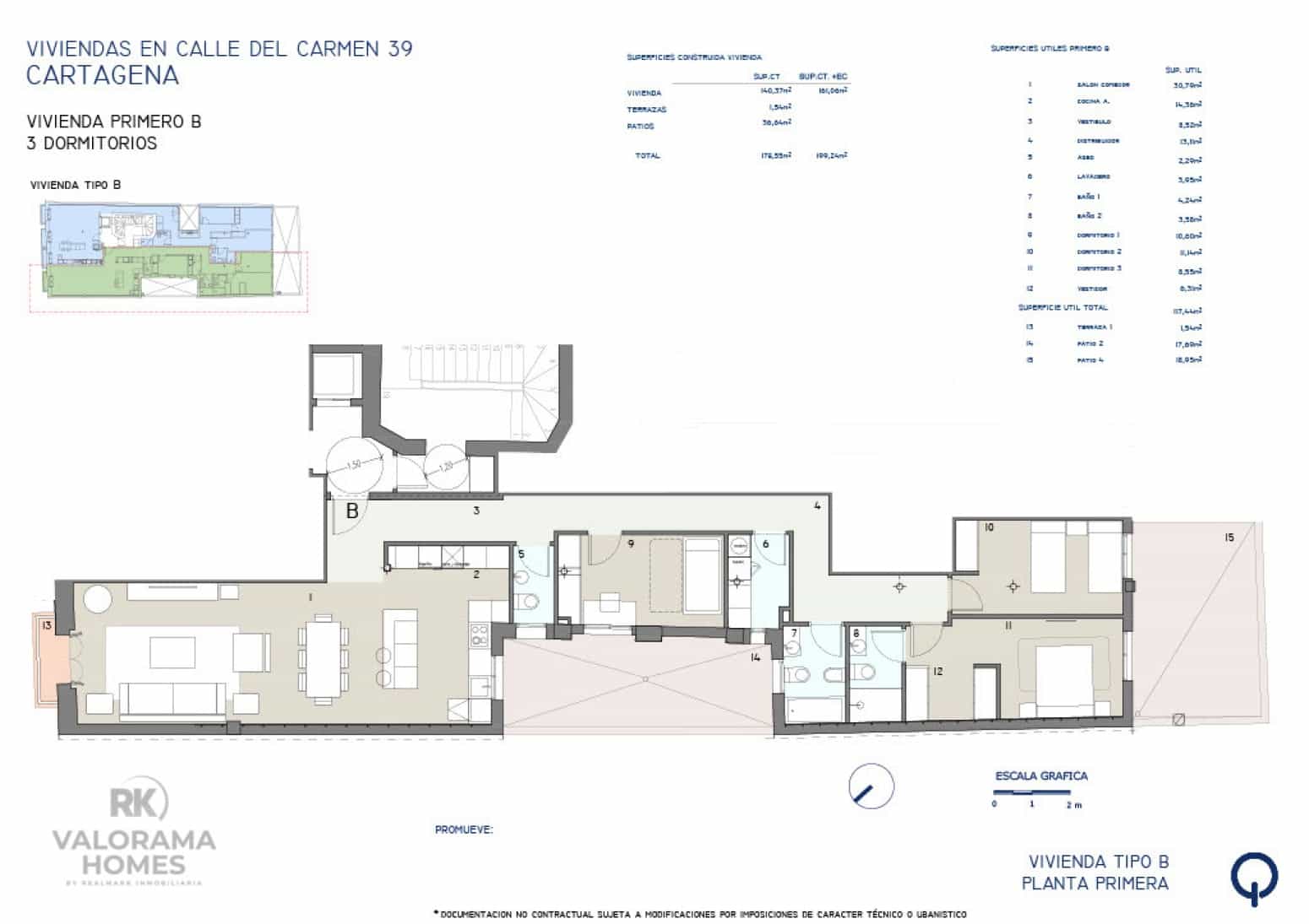 3 camera da letto Appartamento in vendita in Cartagena - 405.000 € (Rif: 9426413)