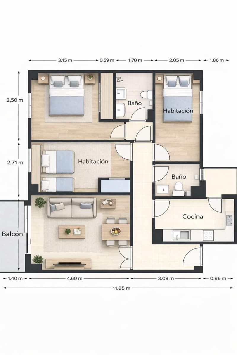 3 chambre Appartement à vendre à Molina de Segura avec piscine garage - 195 000 € (Ref: 9466190)
