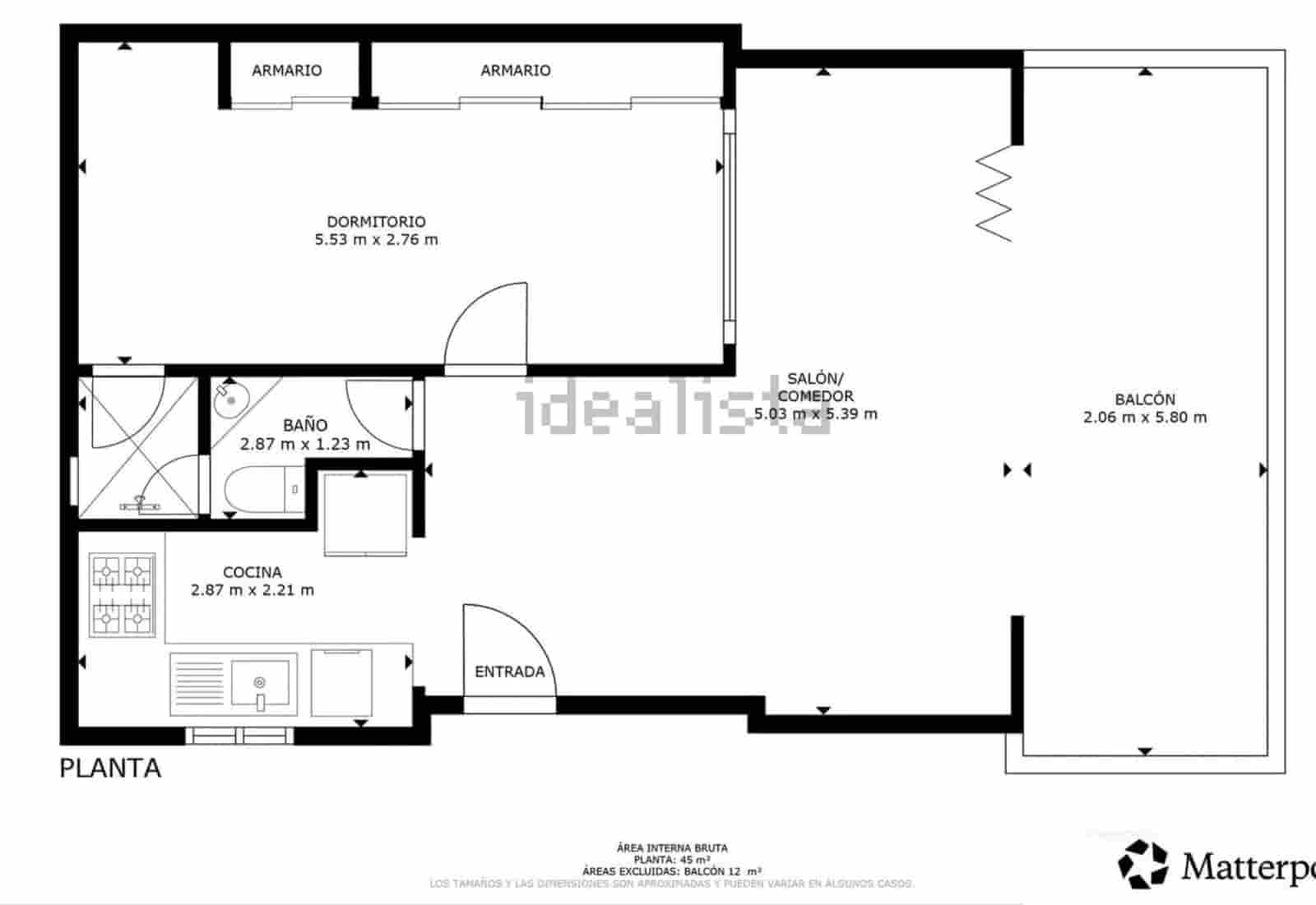 1 soverom Leilighet til salgs i Malaga by med svømmebasseng - € 335 000 (Ref: 9834110)