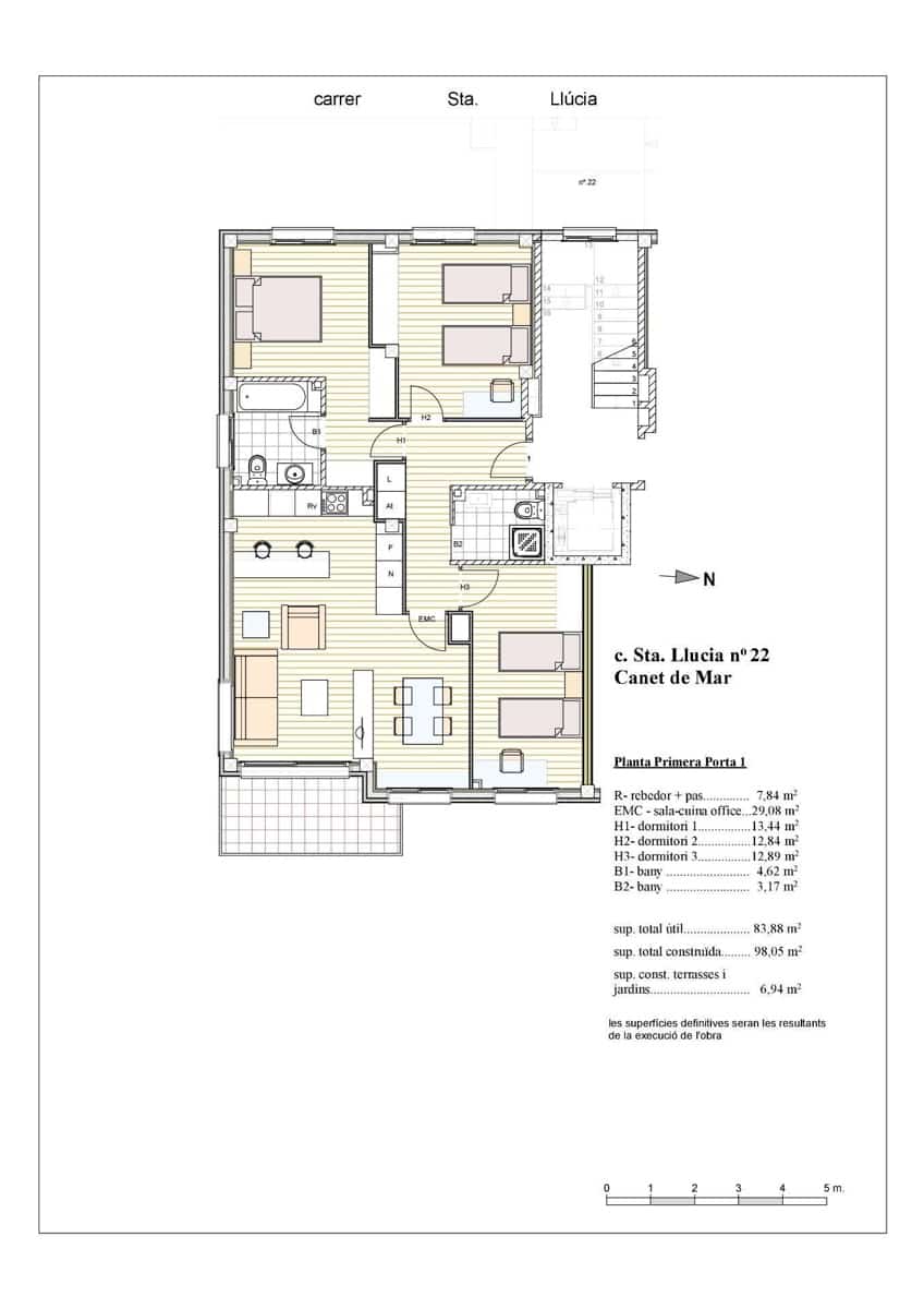 3 sypialnia Mieszkanie na sprzedaż w Canet de Mar z garażem - 351 000 € (Ref: 9311371)